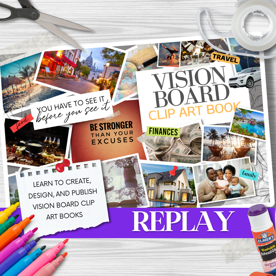 Vision Board Clip Art Book Class - REPLAY - Payhip
