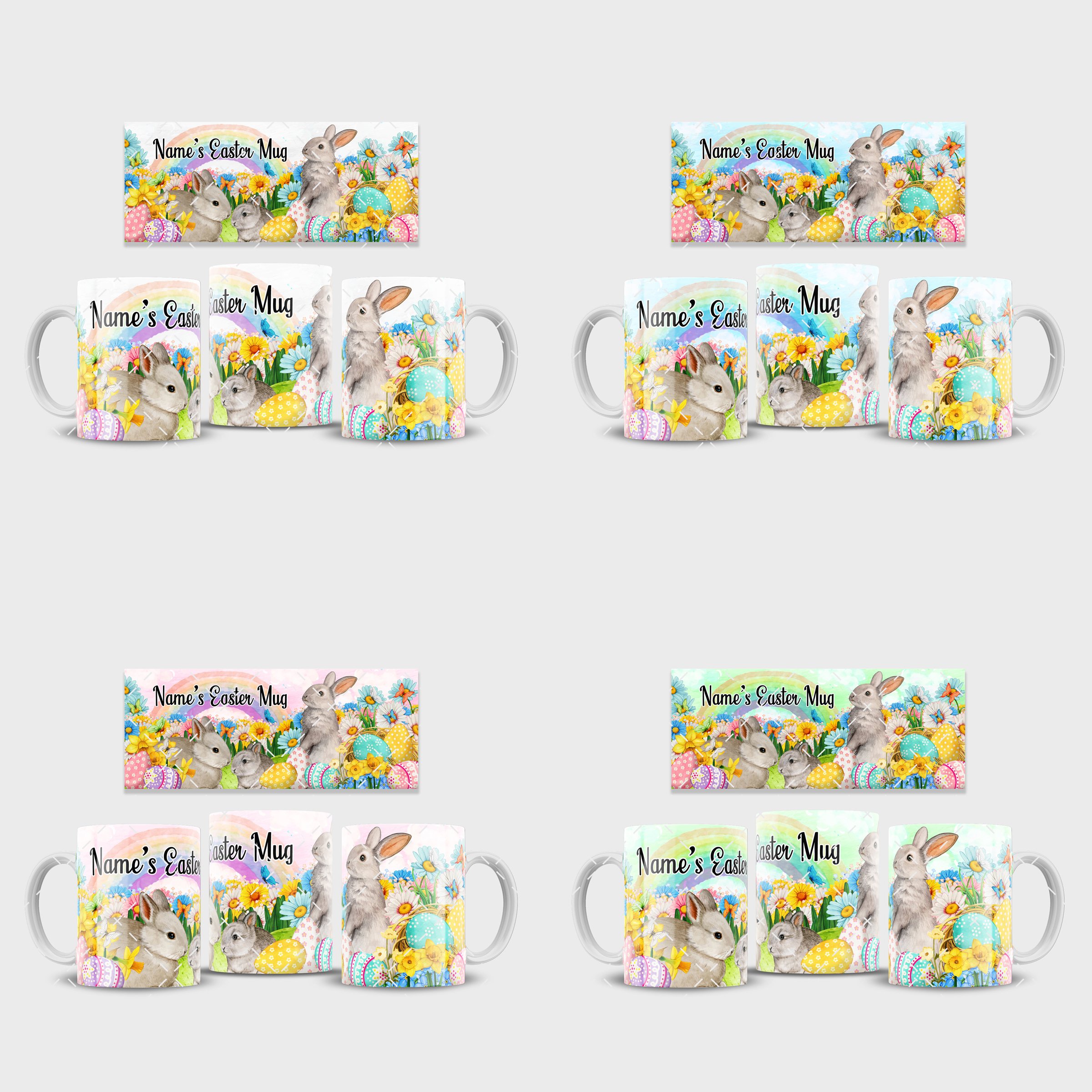 Floral Easter Mug Set - Payhip
