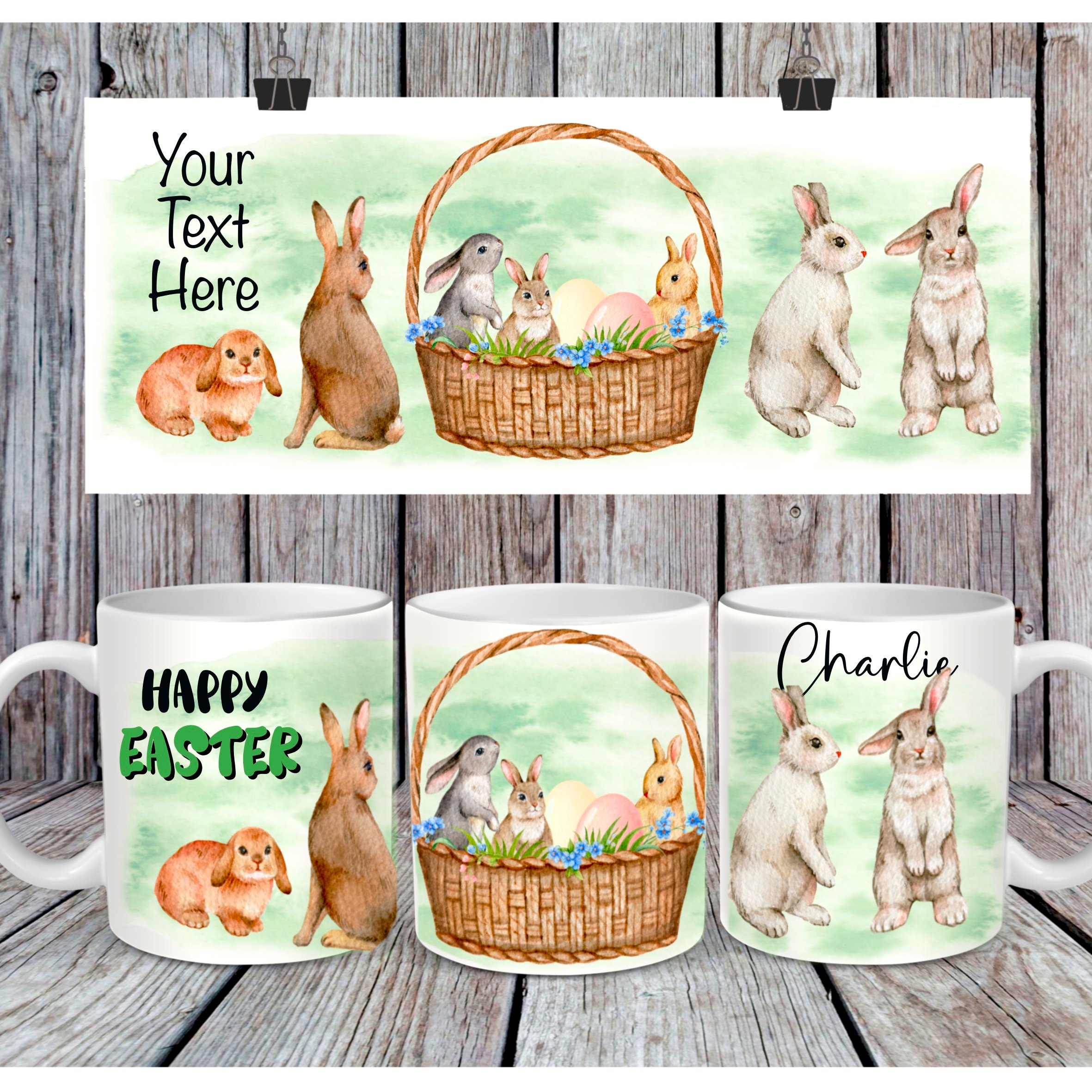 Easter Bunny mug wrap - Payhip