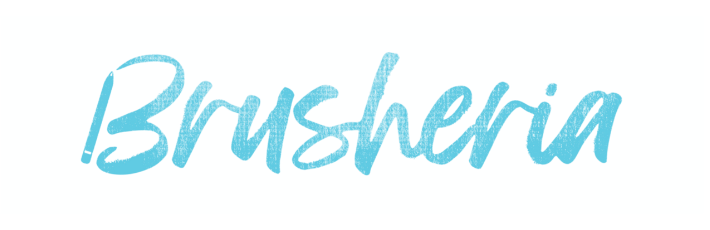 blue Brusheria logo