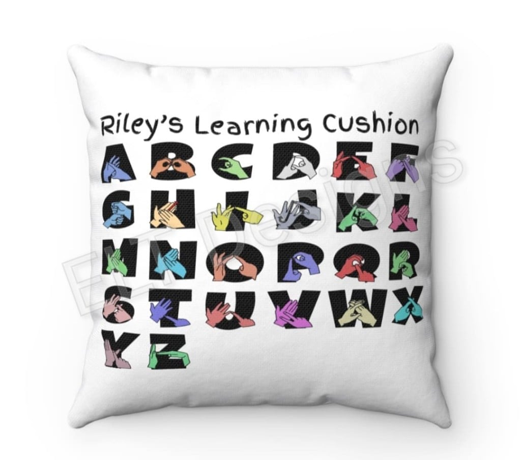 British Sign Language BSL Cushion Design - Payhip