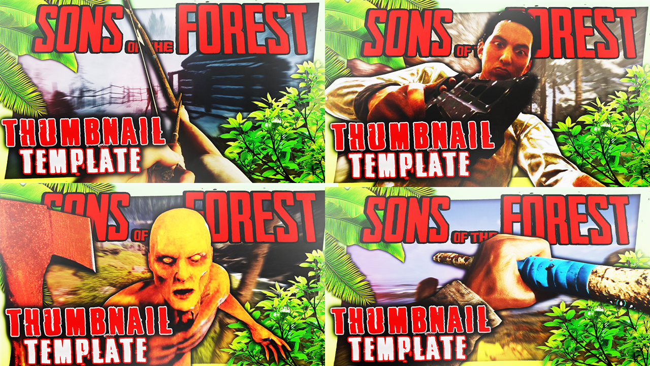 Sons of the Forest Thumbnail Template! - Payhip