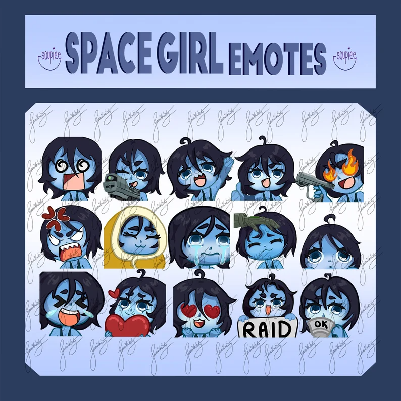Space Girl Emote Pack