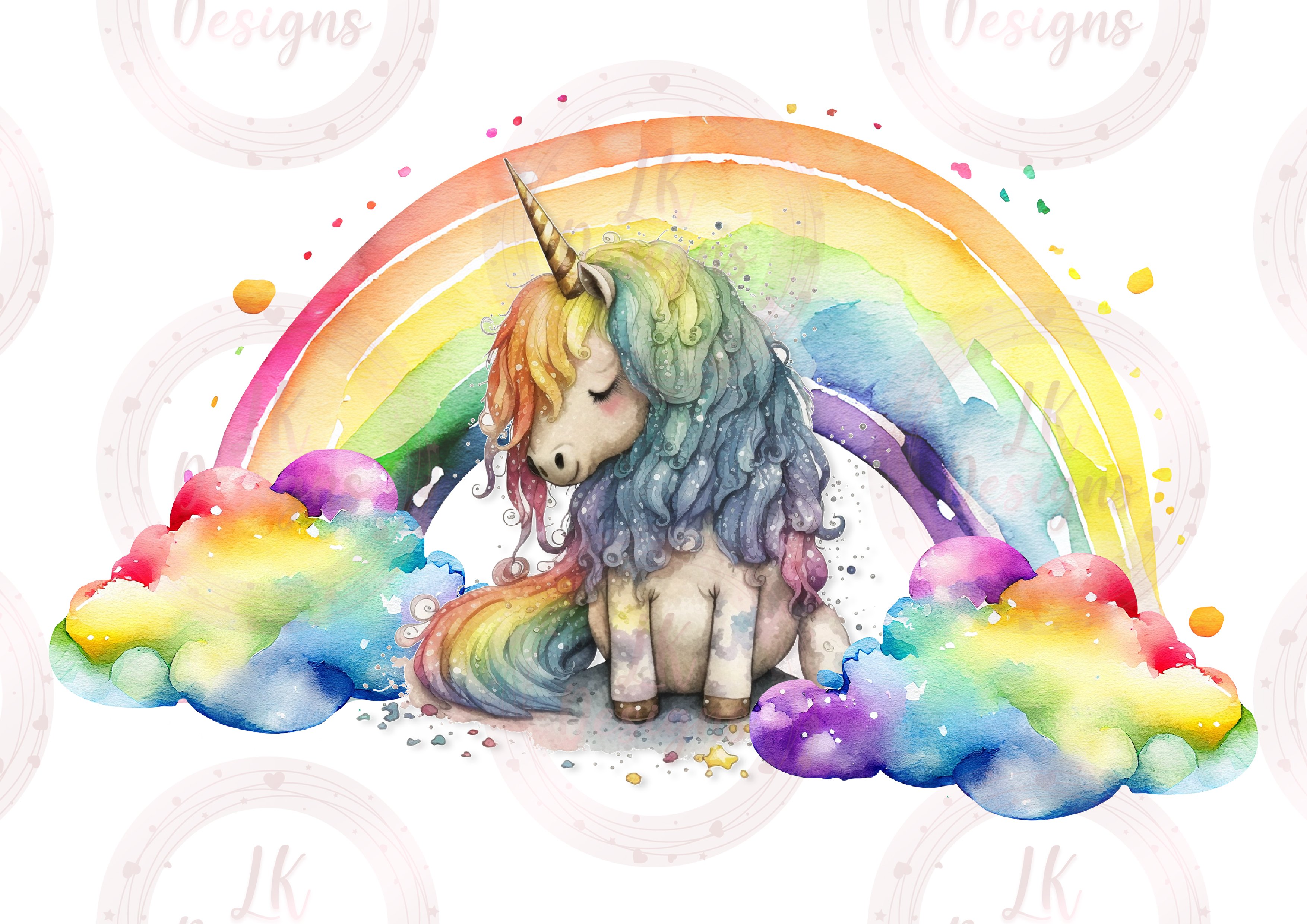 Unicorn bright rainbow - Payhip