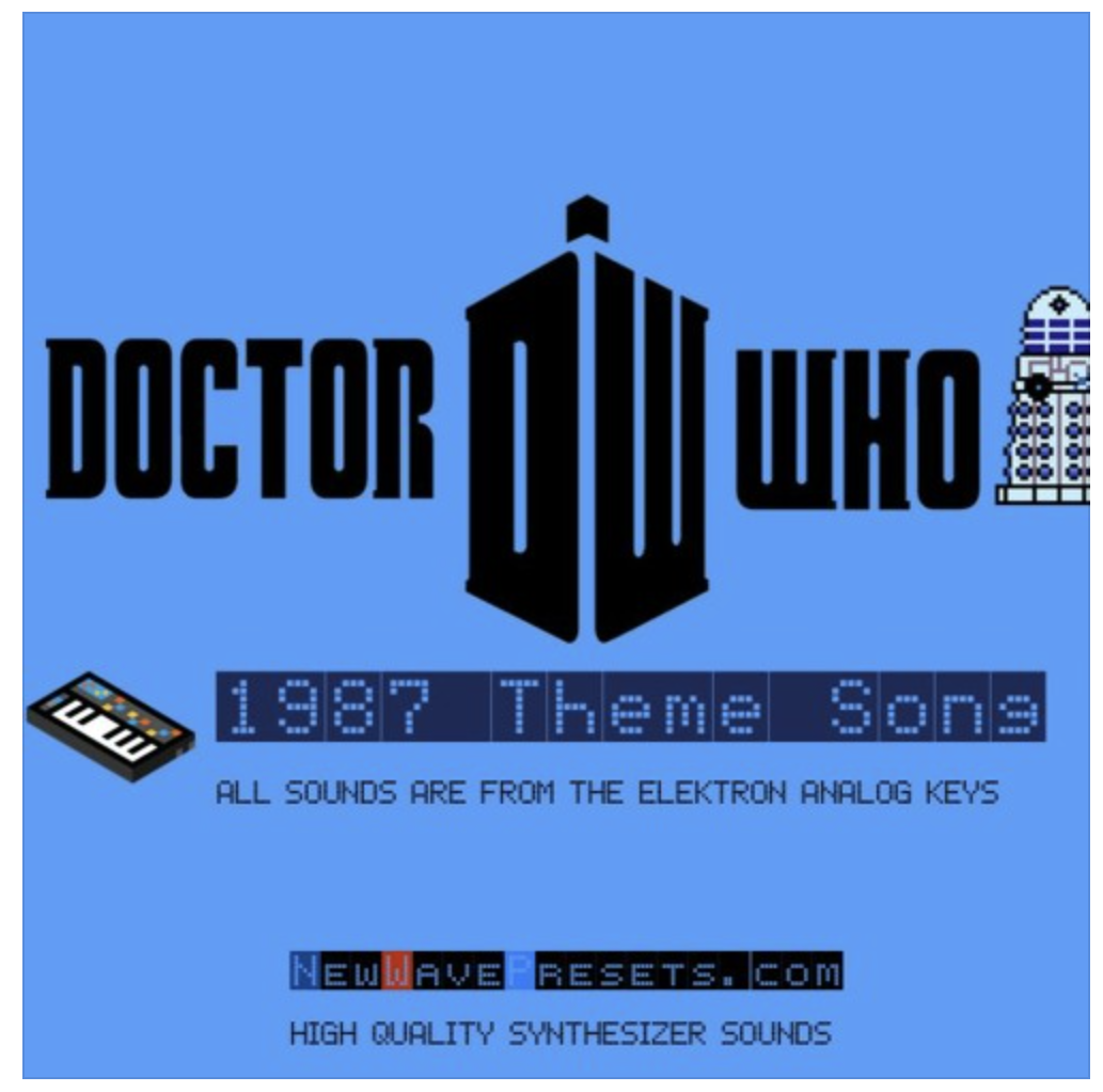 The Doctor Who theme played on the Elektron Analog Keys