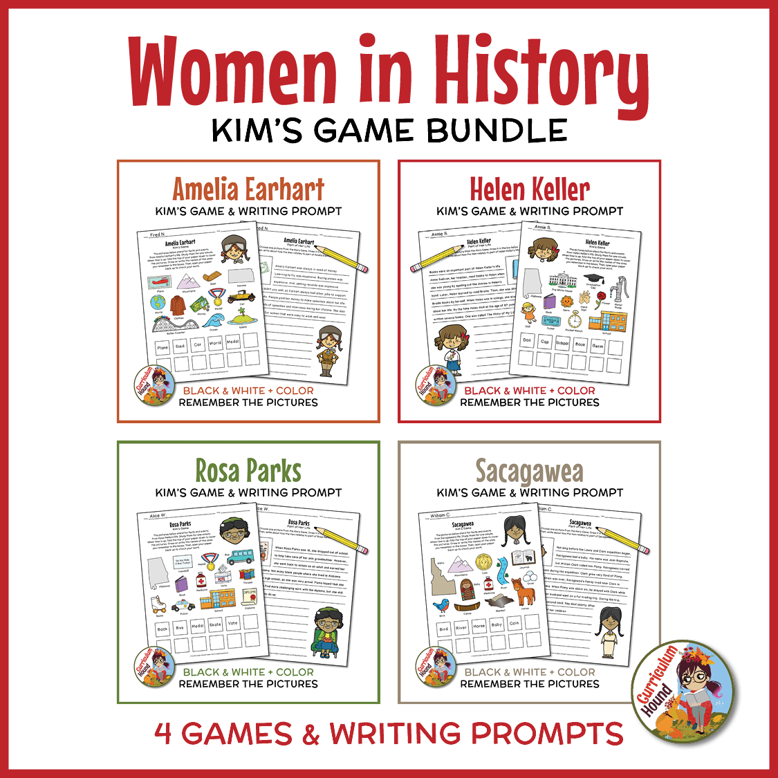 Women in History Kim's Game Bundle