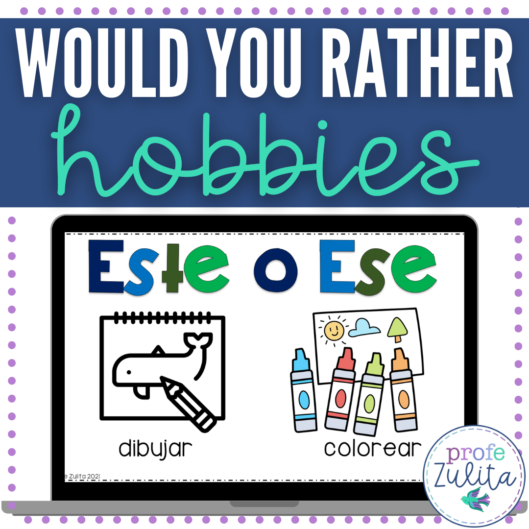 Spanish Would You Rather? Game - Hobbies - Payhip