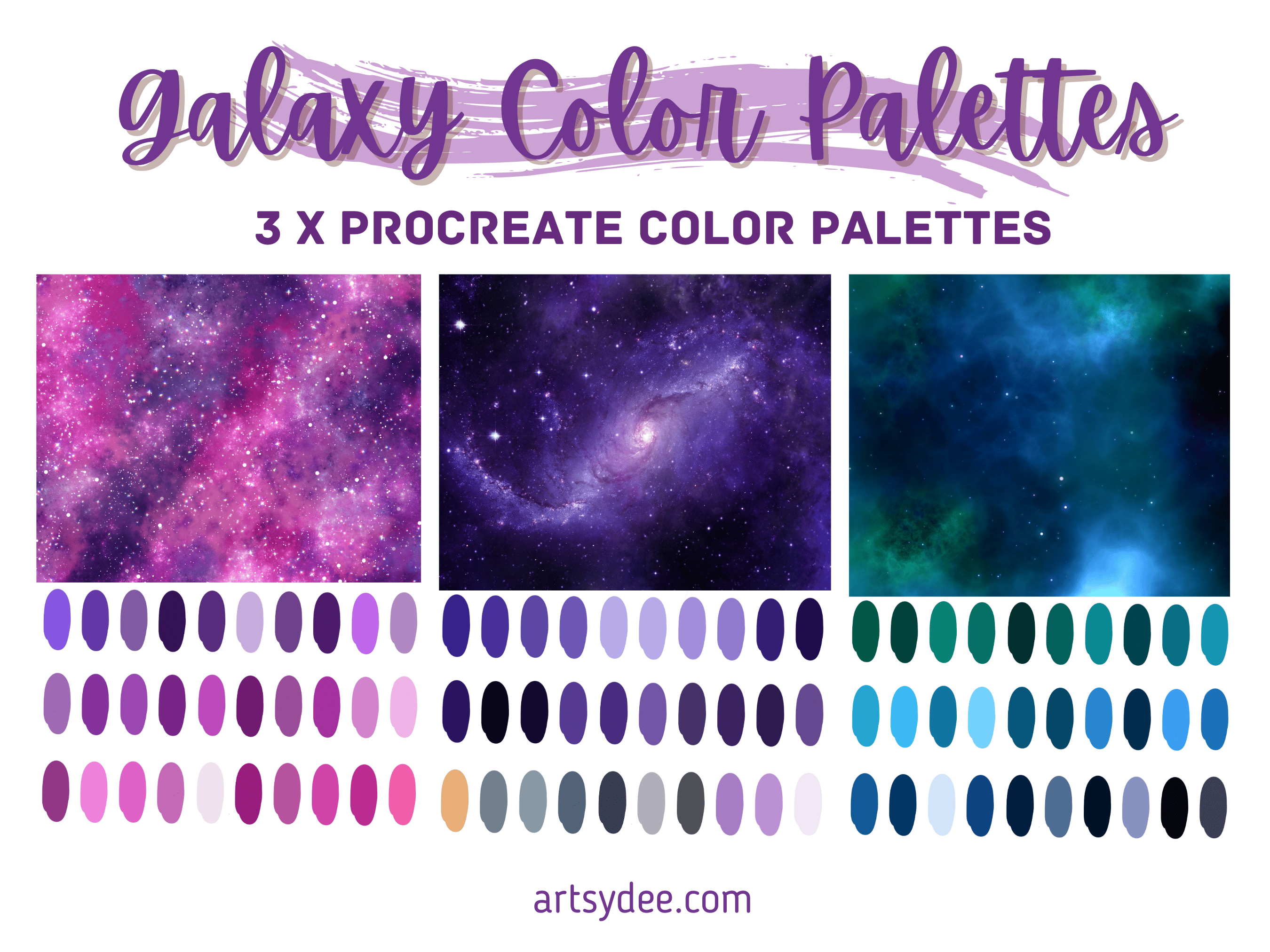 Galaxy Color Palette for Procreate