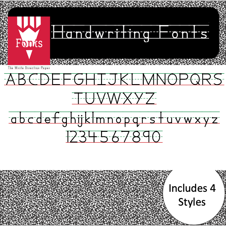 Handwriting fonts