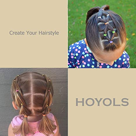 HOYOLS Elastic Hair Ties Hair Rubber Bands Ponytail Holders for