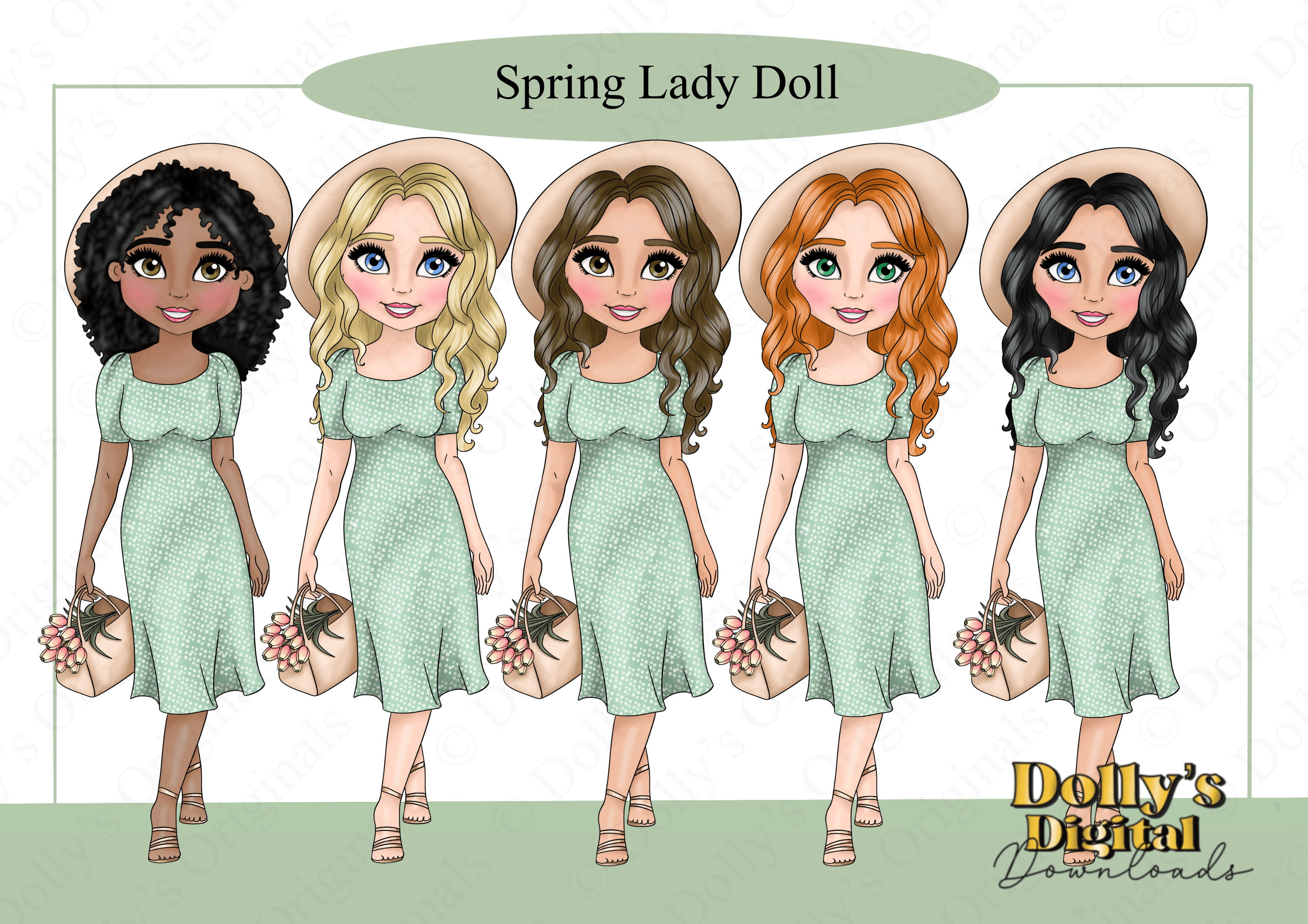 Spring Lady Character Bundle - Payhip