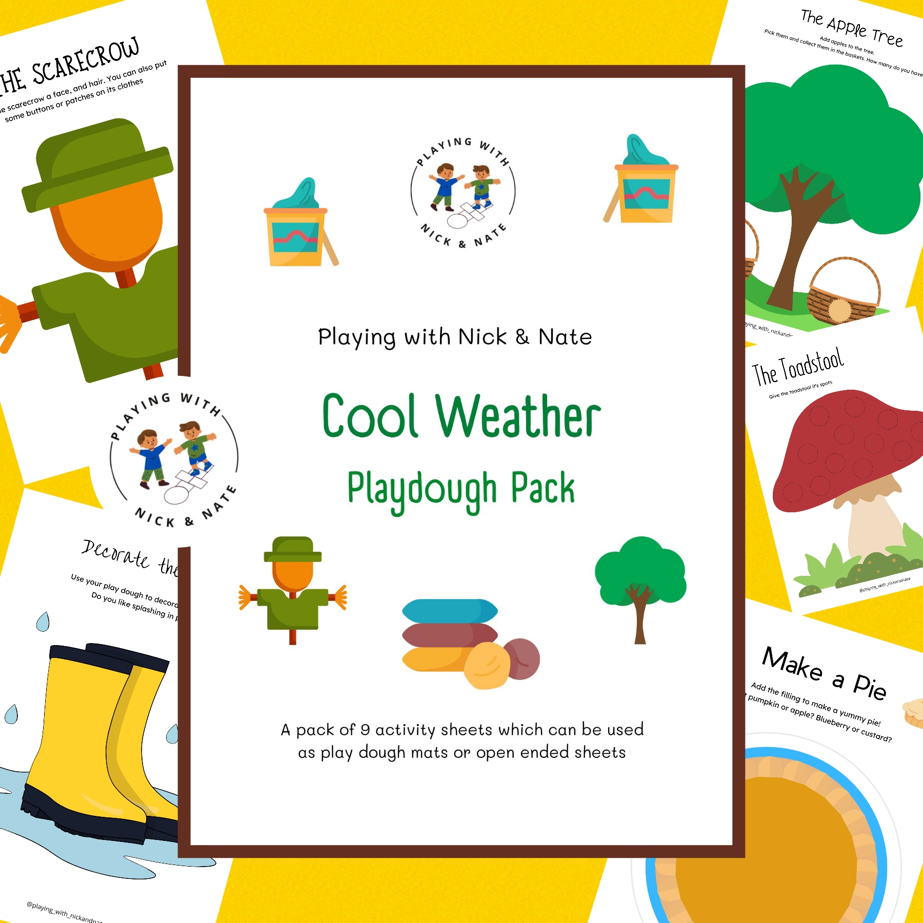 Cool Weather - A Play Dough Pack