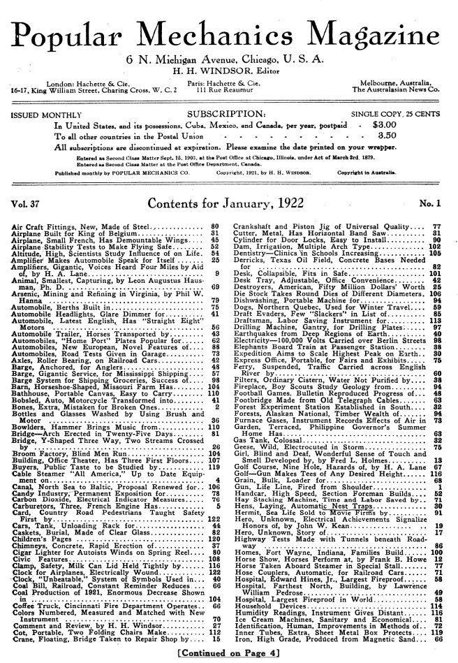 Popular Mechanics 1922