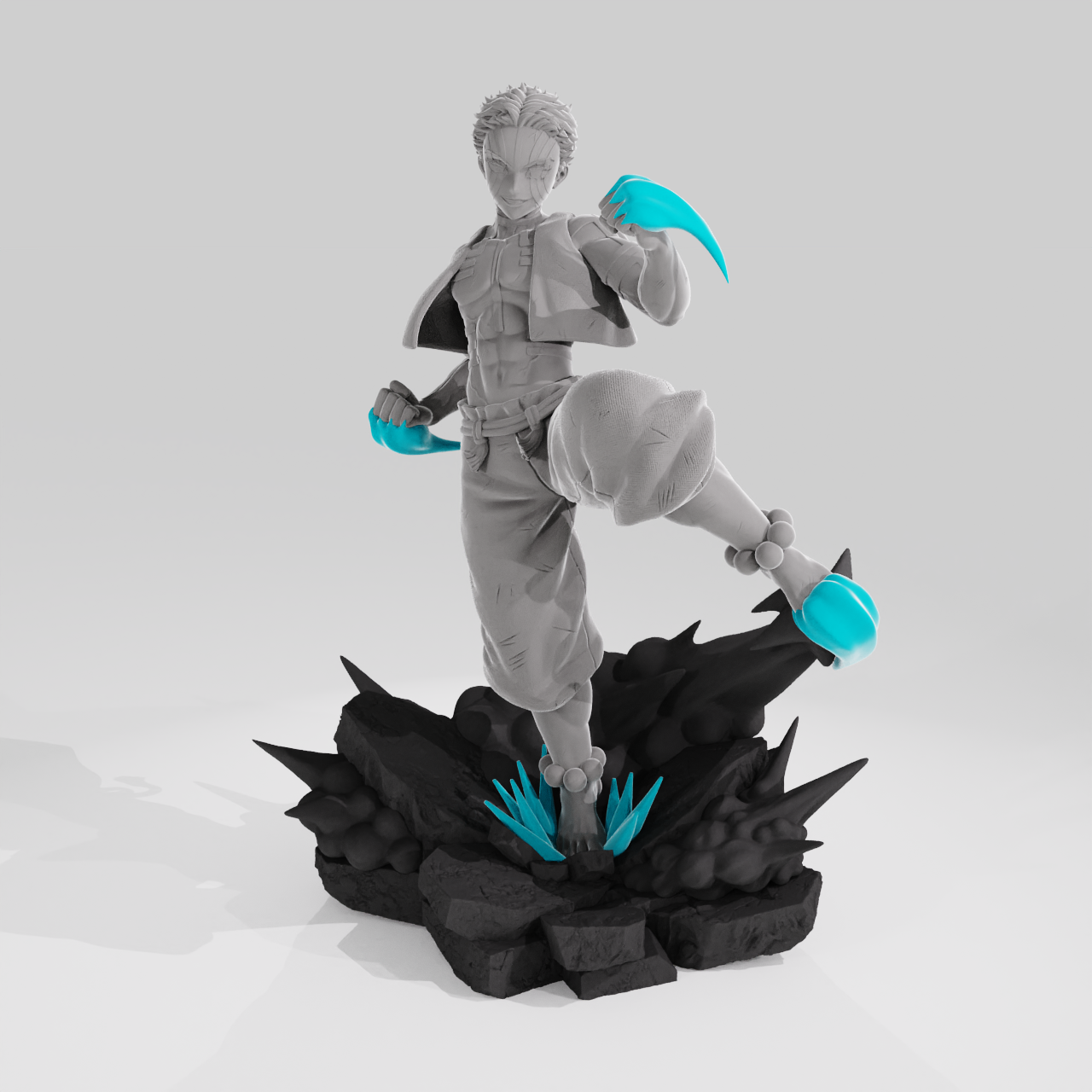 Akaza - Demon Slayer, STL 3D model design printable file