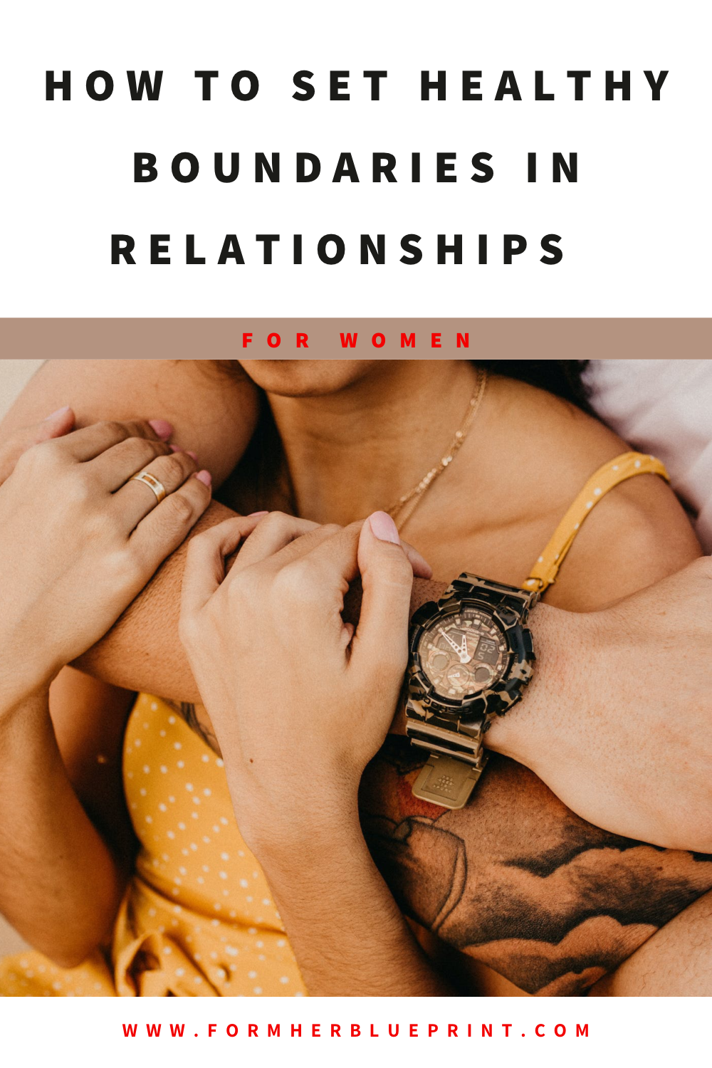Couple hugging how to set healthy boundaries in a relationship for women blog