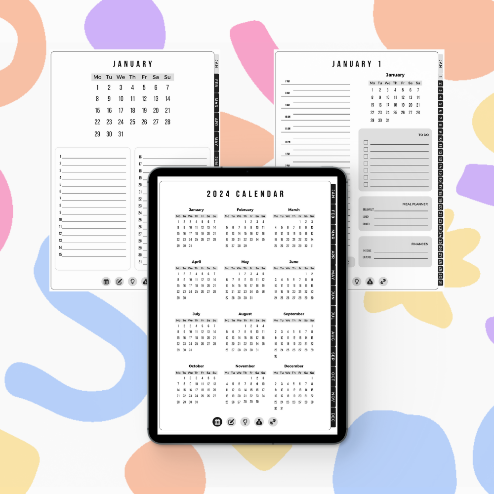 2happyideas digital planner 2024