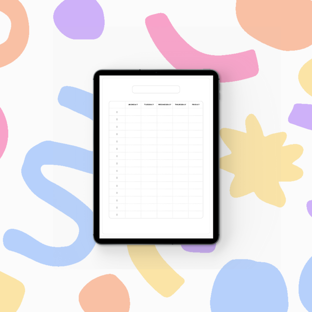 2happyideas digital school pack - schedule