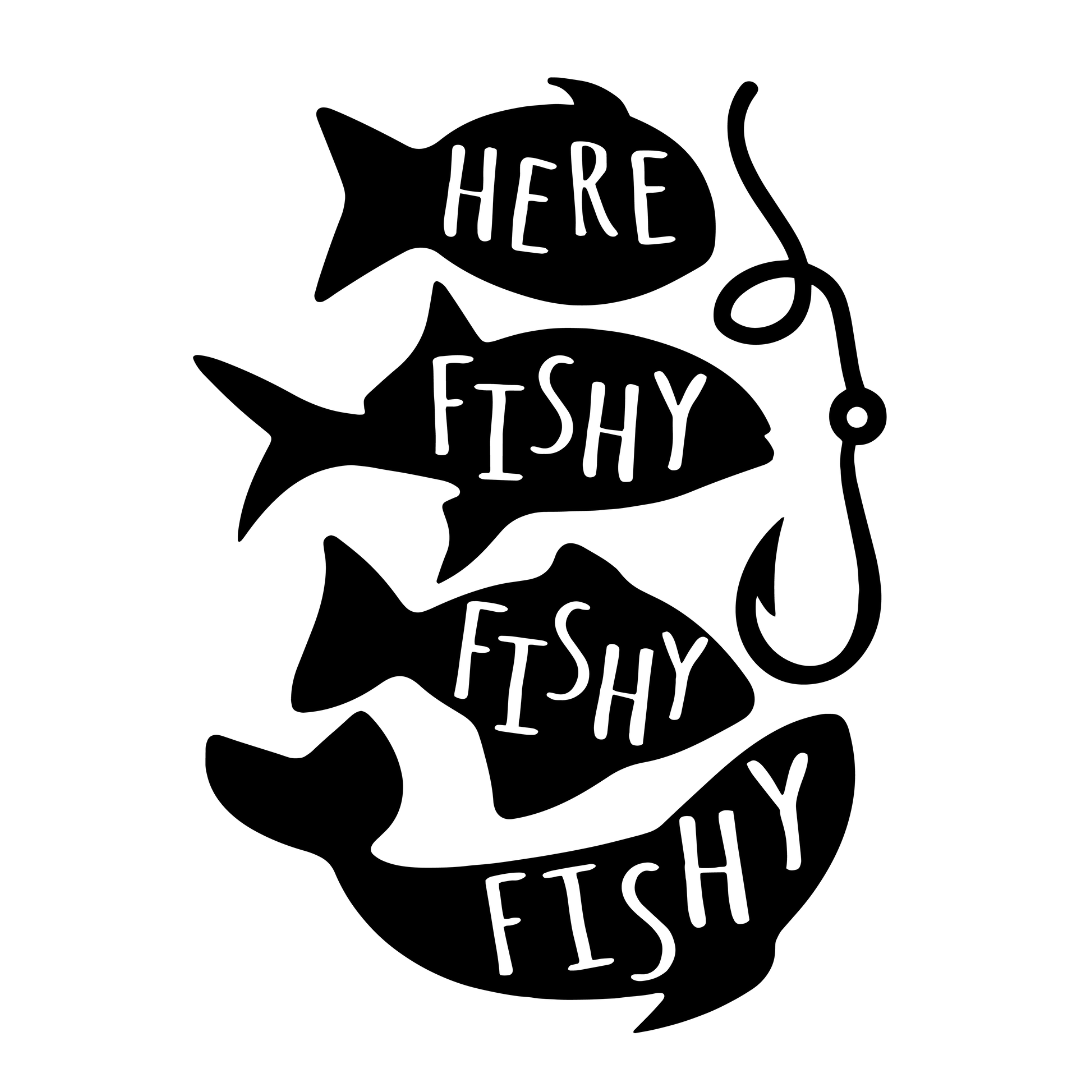 Here fishy, fishy fishy, free svg file for members, kids fishing