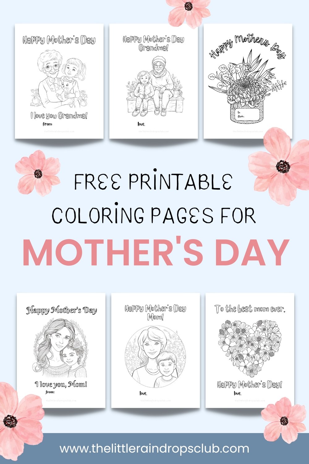DIY Mother's Day Gift Coloring Page for Kids
