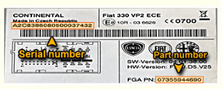 ALFA ROMEO 955 VP2 ECE CONTINENTAL 0 156102114 0 (01561021140)