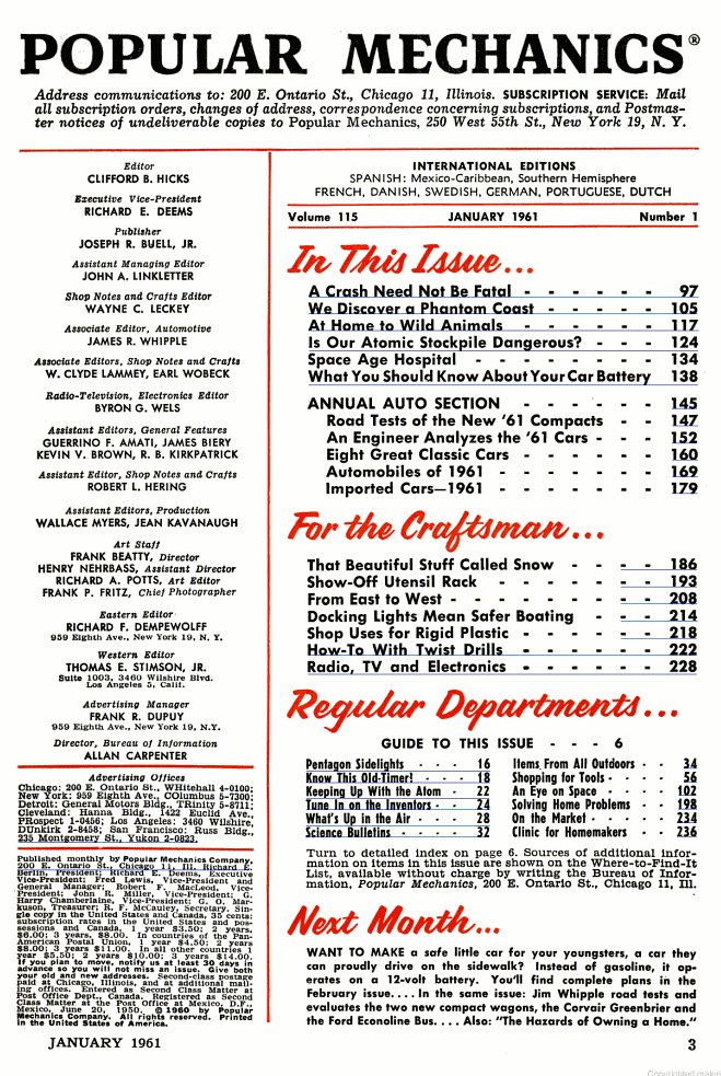 Popular Mechanics 1961
