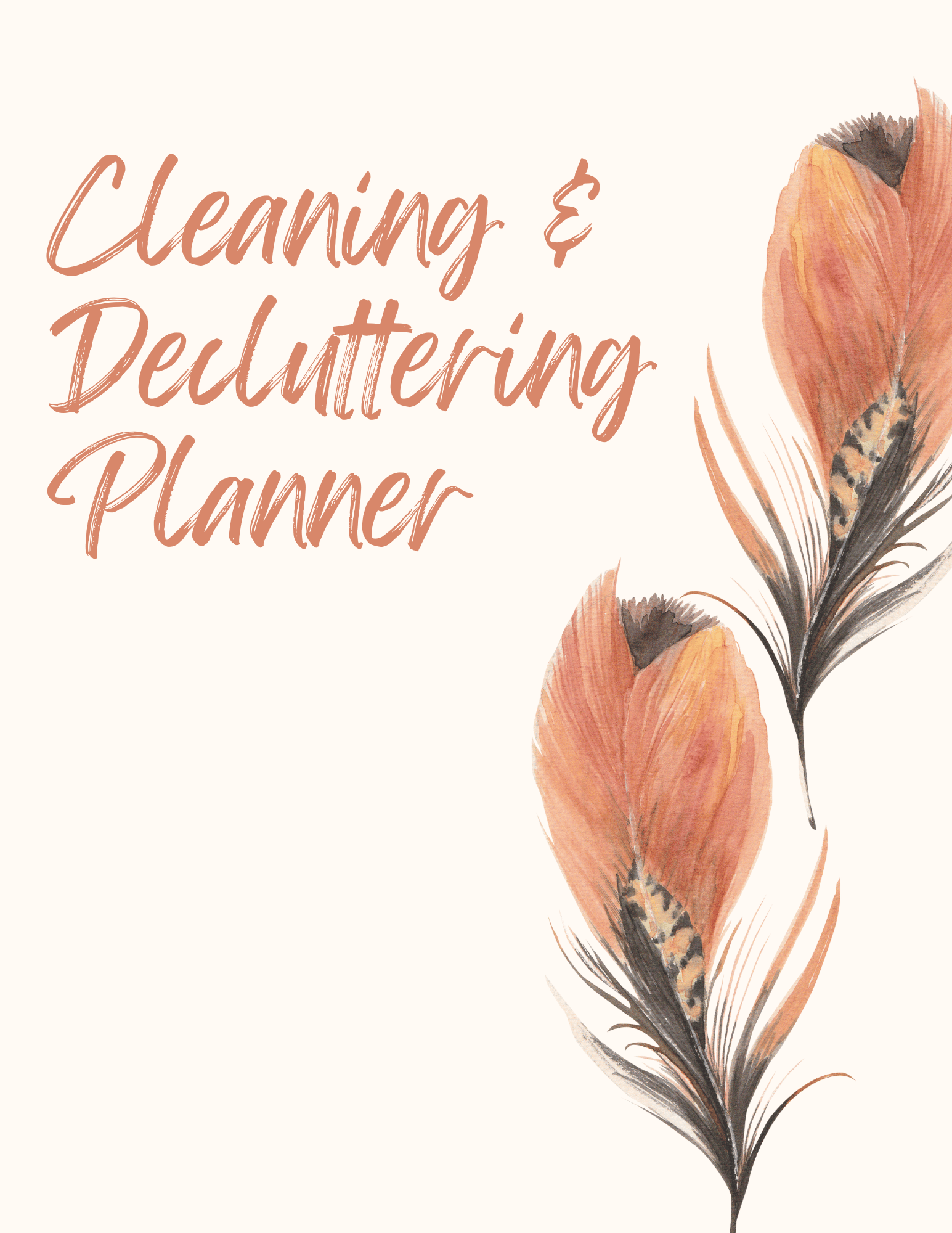 Feather Cleaning Decluttering Planner - Payhip