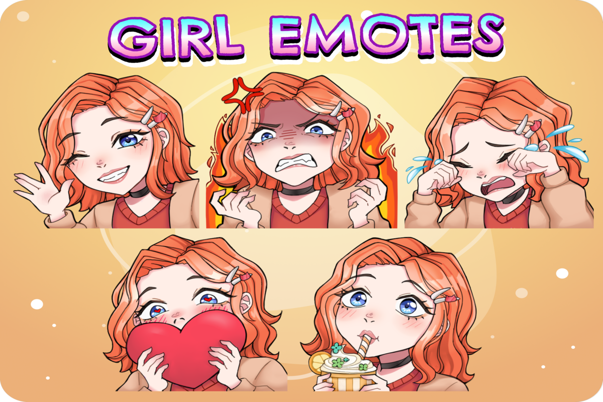 Dark Demon Girl Emotes Twitch Emotes Discord Emotes 