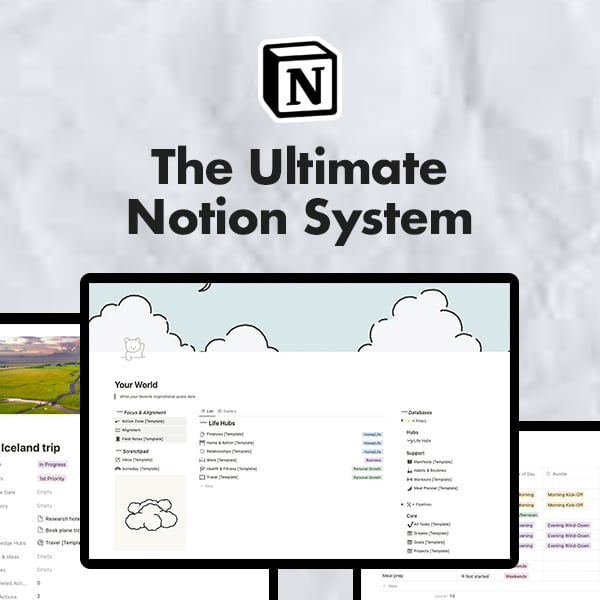 Notion Dashboard for  Sellers