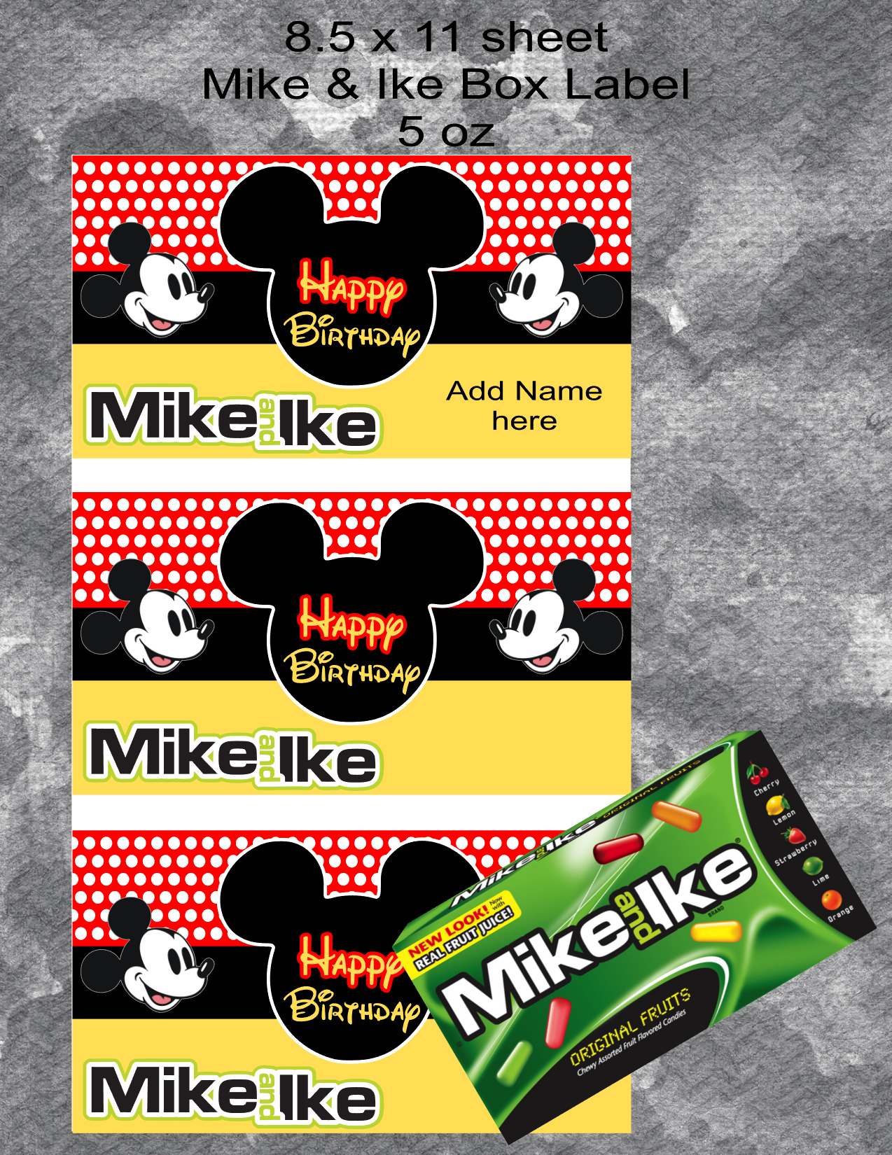 Mickey Mike & Ike Theater Box (5oz) Label - Payhip