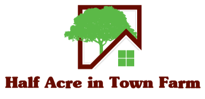 half acre in town farm logo