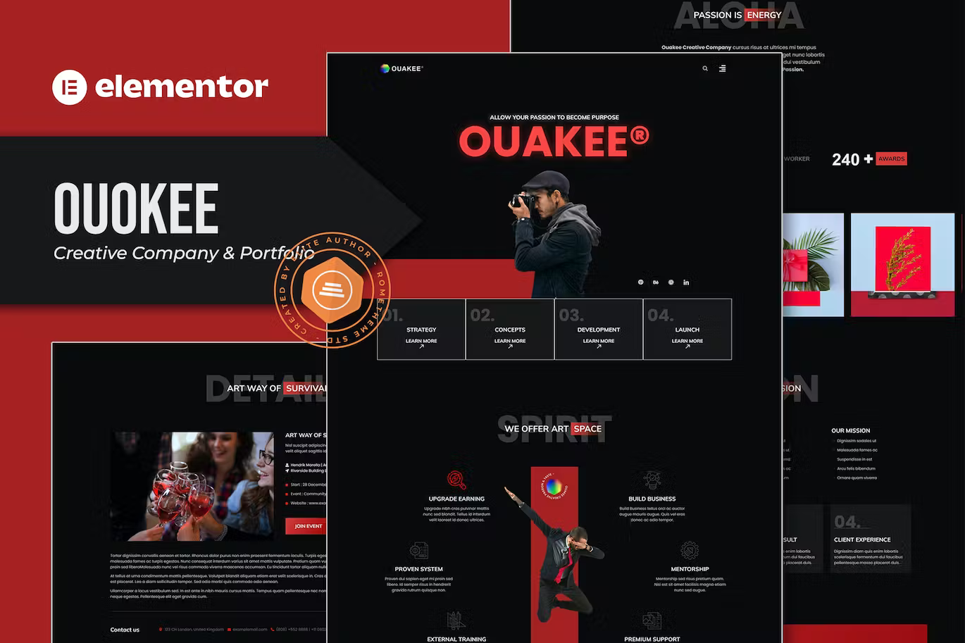 Creative Company & Professional Portfolio Elementor Template Kit - Payhip