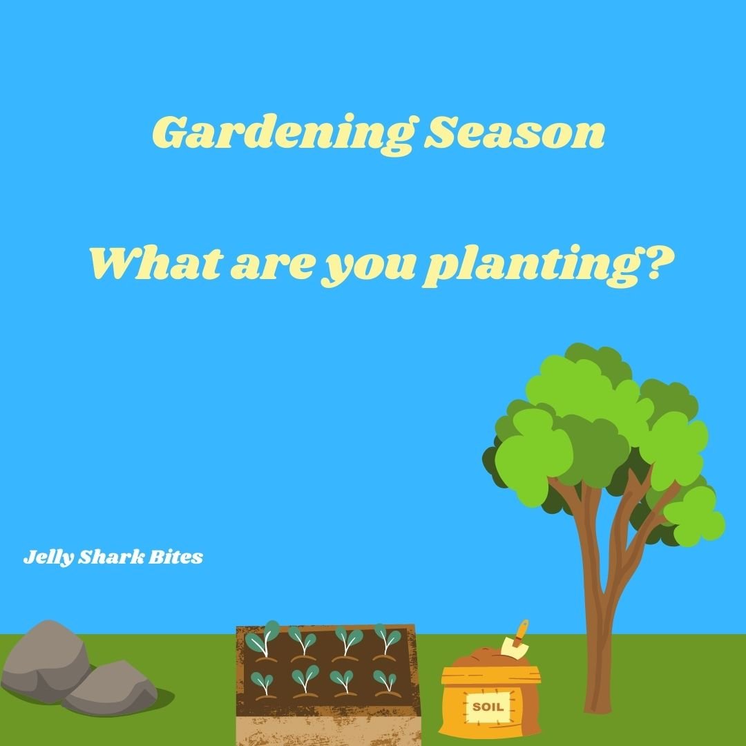 Gardening Season What are you planting? Jelly Shark Bites  the great outdoors and plants