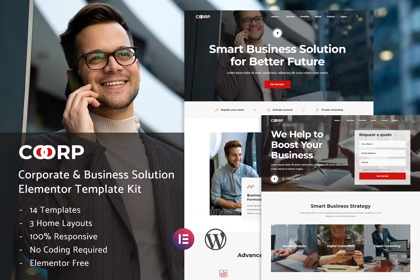 Multi-purpose Business Solutions Elementor Template Kit - Payhip