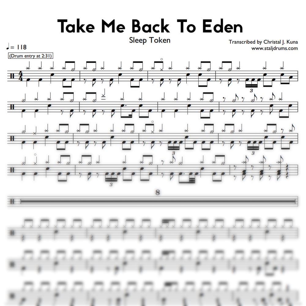 Sleep Token - Eden (drum score) - Payhip