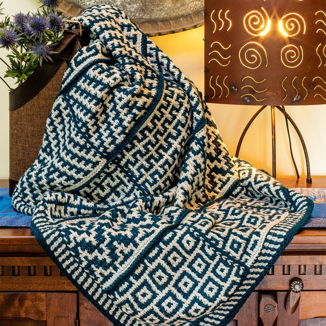 Tunisian Sampler Afghan Crochet Pattern