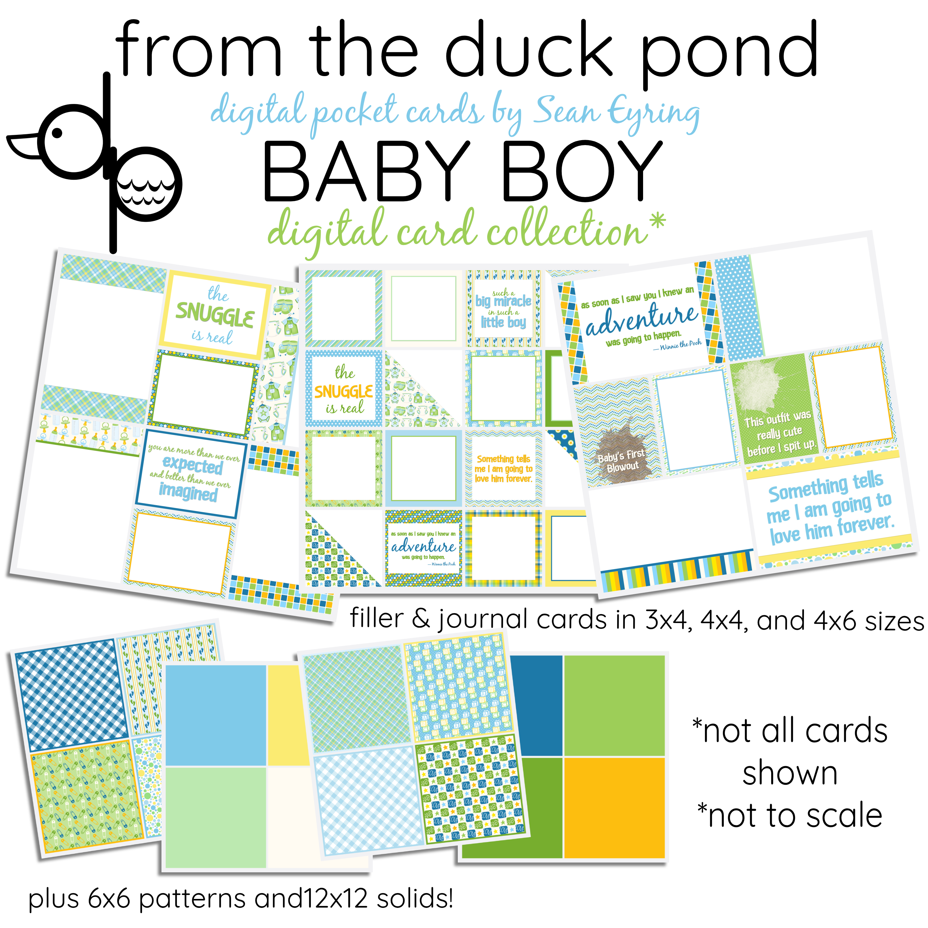 Baby Boy - digital card kit - Payhip