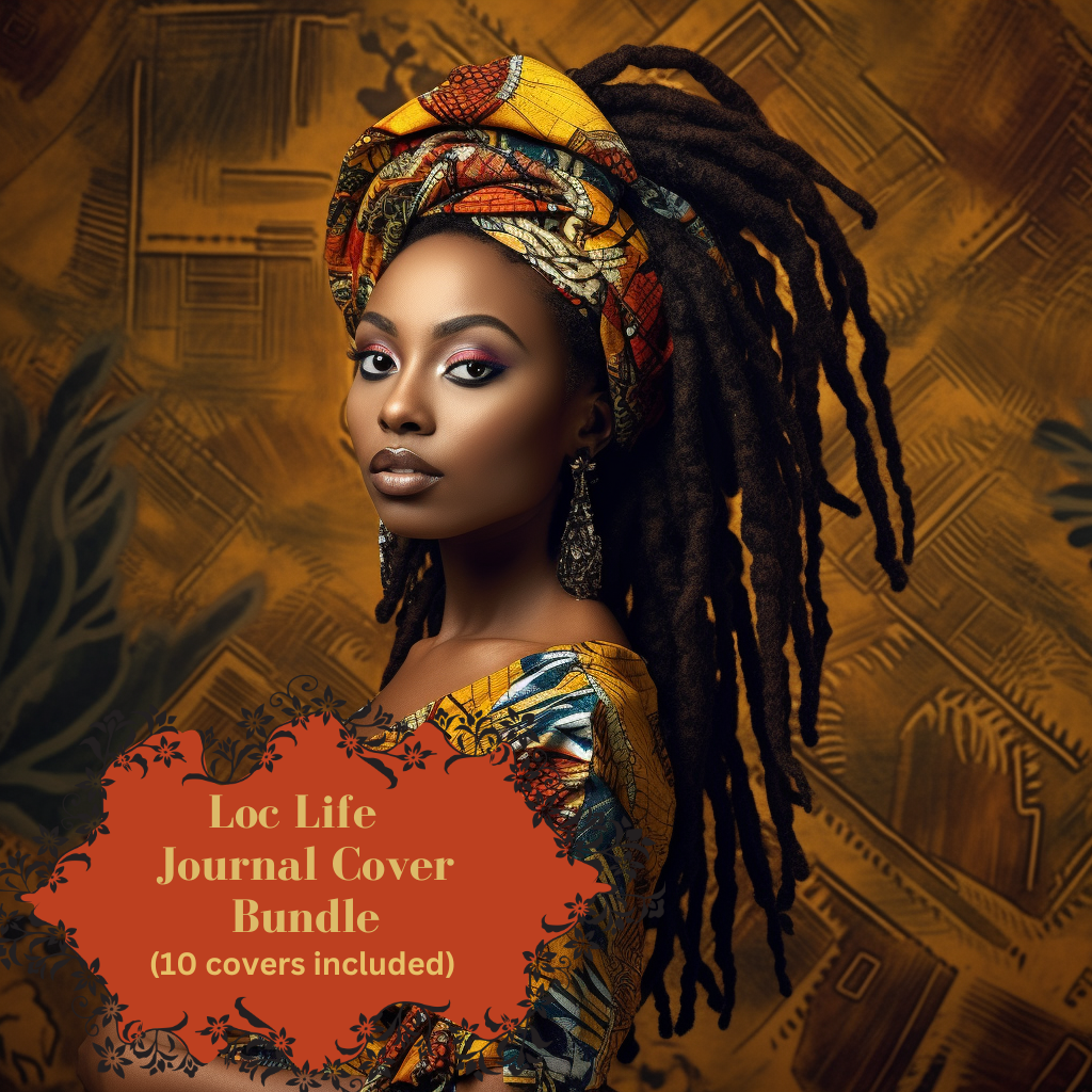 Empowering Locs: 10 Digital Download Journal Covers Celebrating Black Women  and Self-Love