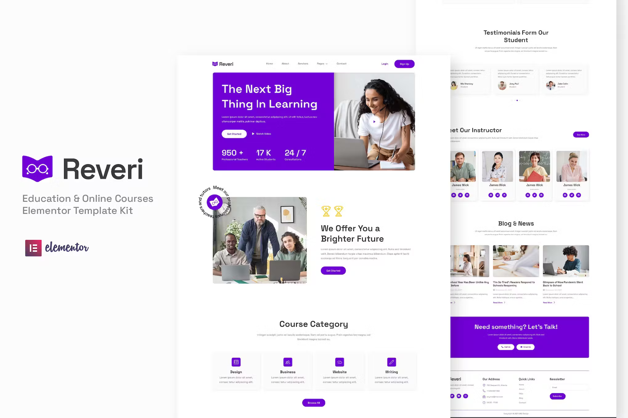 Education & Online Courses Elementor Template Kit - Payhip