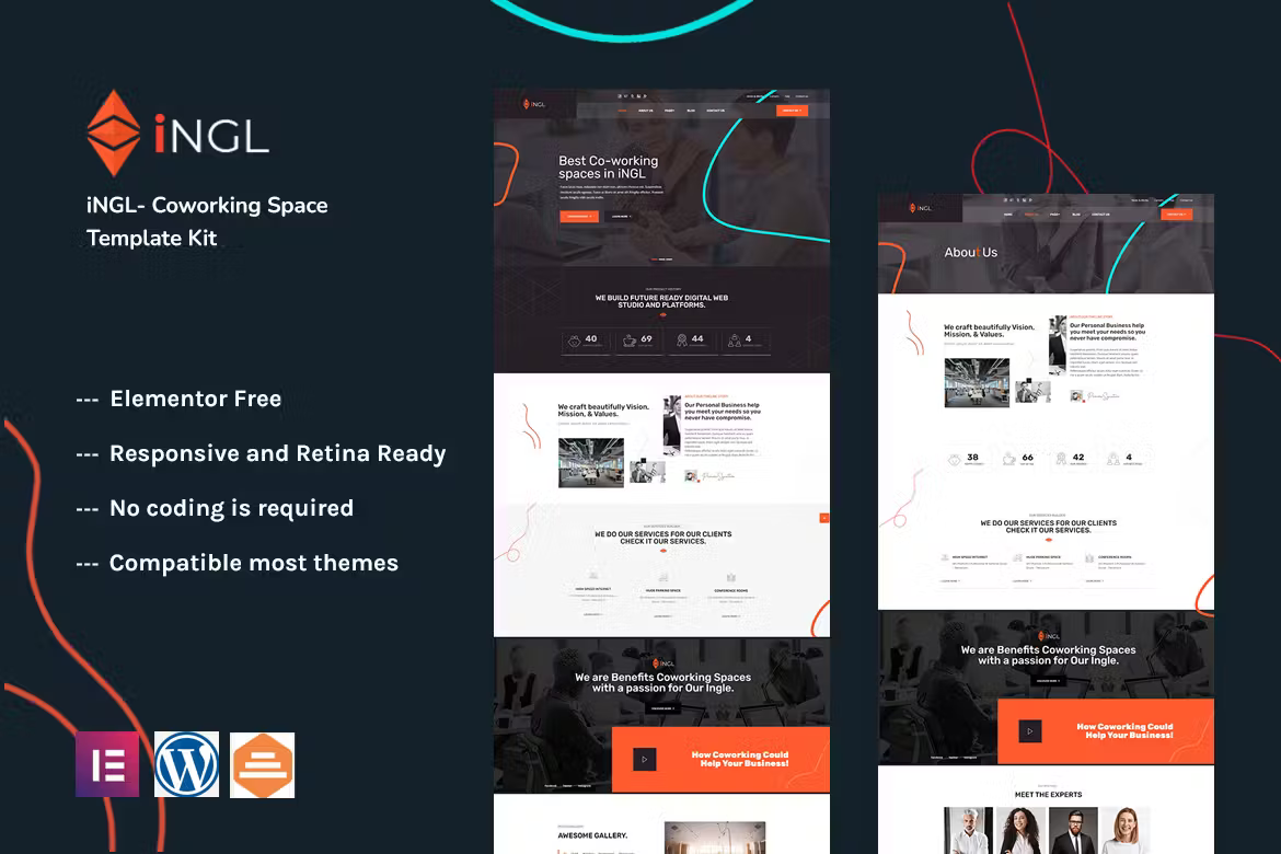 Coworking Space Elementor Template Kit - Payhip