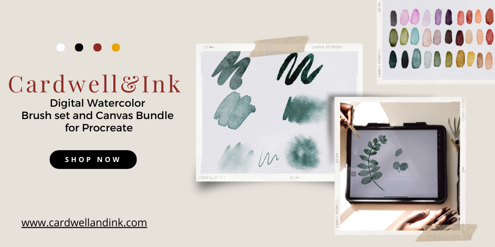 Ink & Watercolor Brushes for Procreate