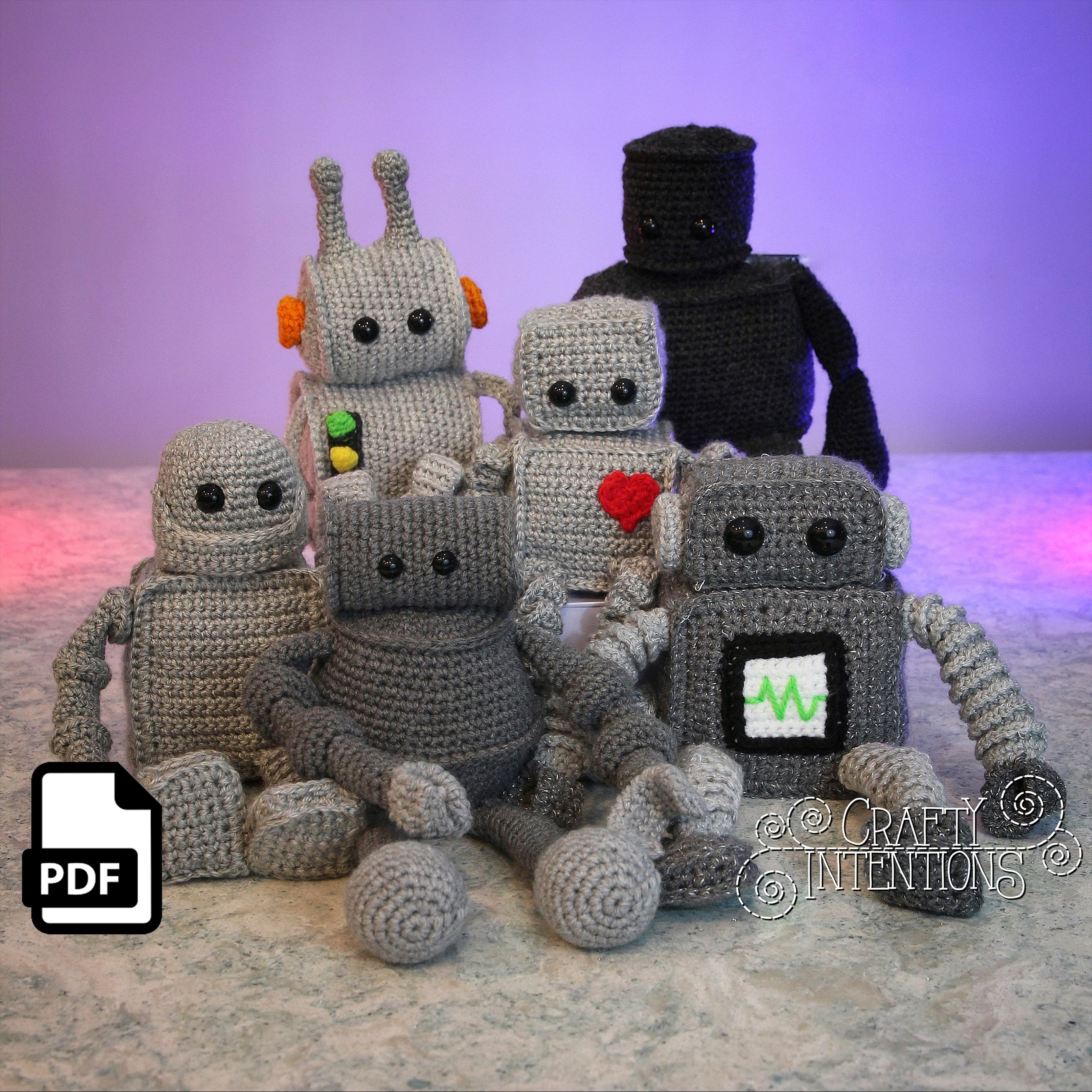 Medium Robots Pattern Set #1