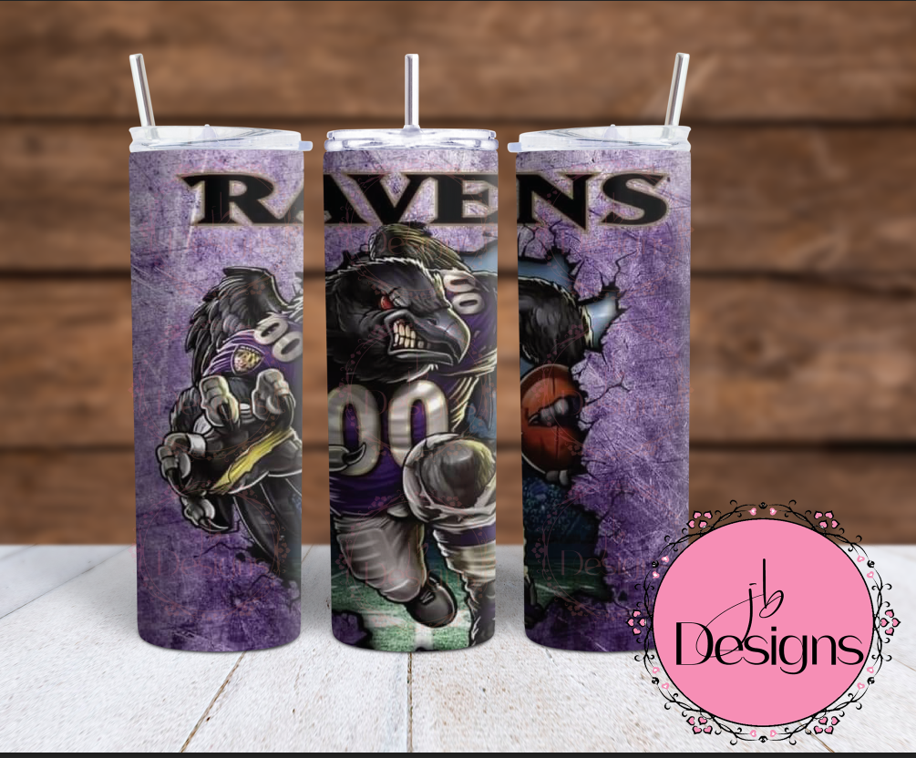 Ravens Football Tumbler PNG