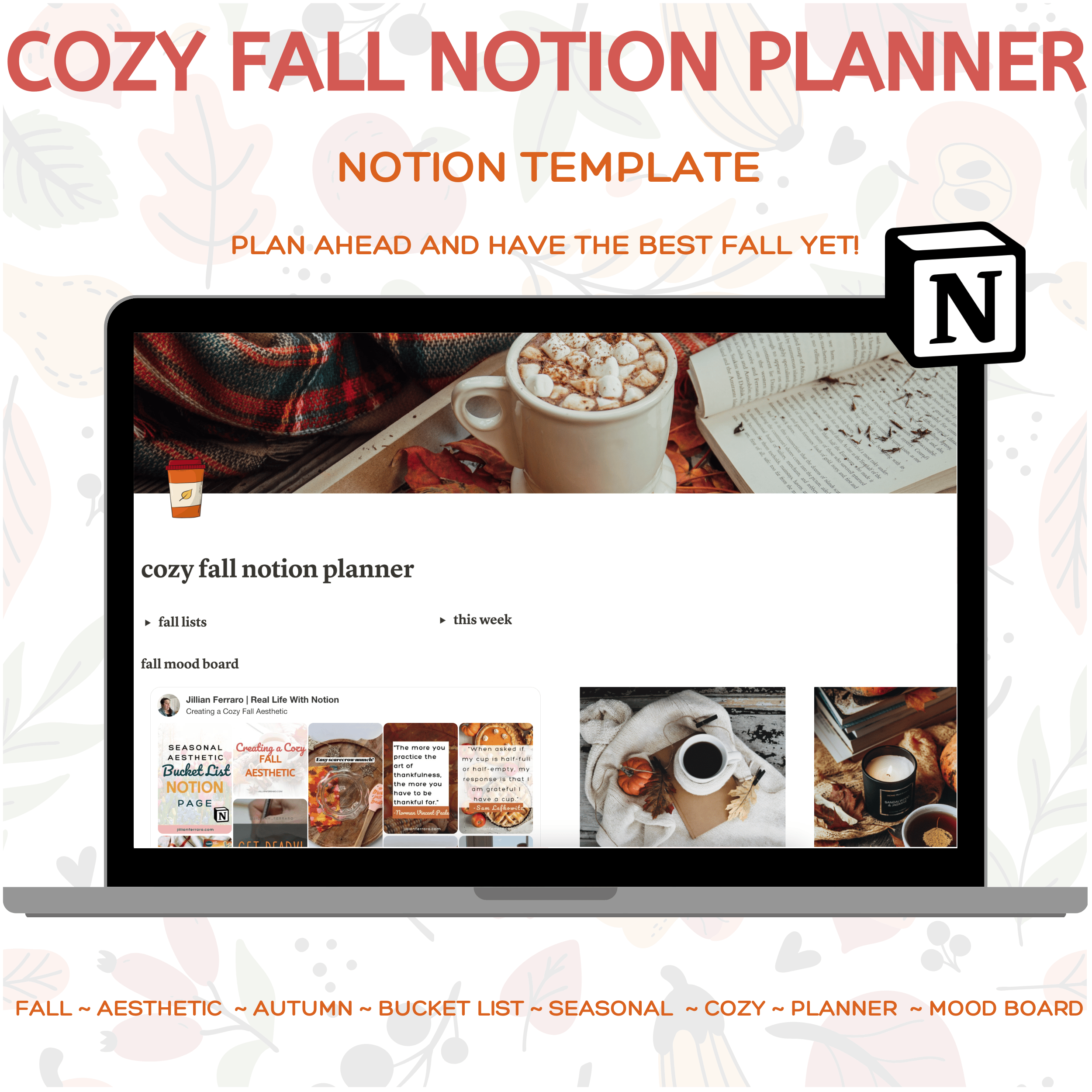 cozy fall notion template - Payhip