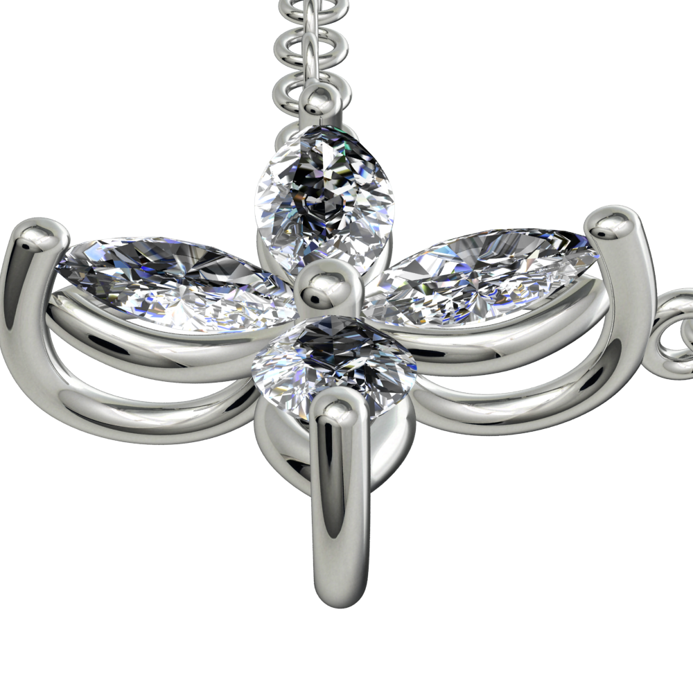 marquise diamond pendant