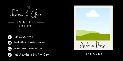 Customizable Elegant hand-drawn script Email Signature Template for Canva - Small Business Branding, black