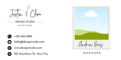 Customizable Elegant hand-drawn script Email Signature Template for Canva - Small Business Branding, white