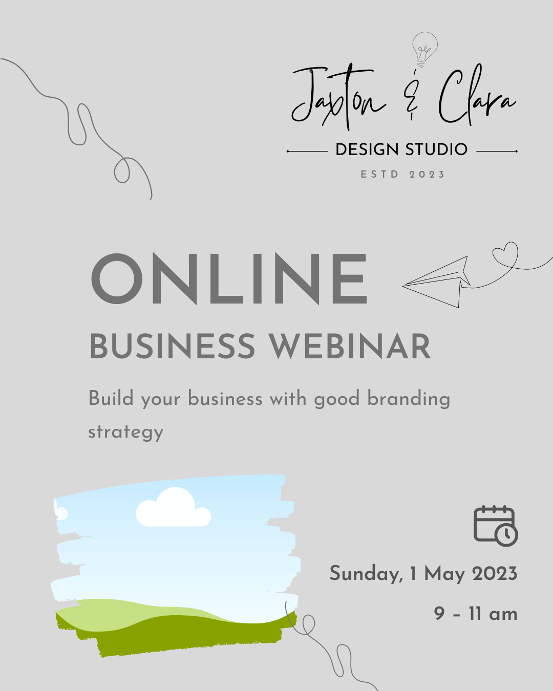Customizable Elegant hand-drawn script Instagram Post Portrait Template for Canva - Small Business Branding