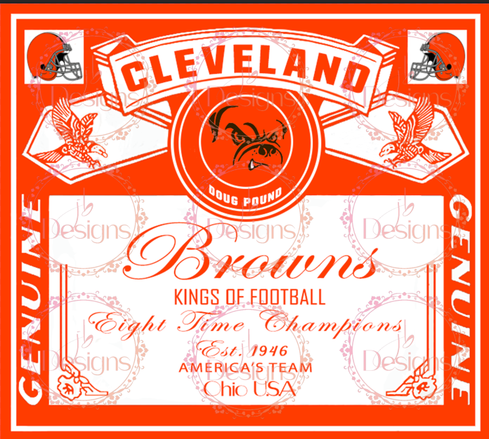 cleveland browns wrapping paper