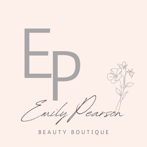 Customizable Modern initials with floral accents Logo Template for Canva - Small Business Branding, pale pink