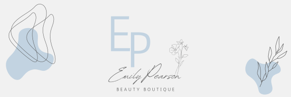 Customizable Modern initials with floral accents Email Header Template for Canva - Small Business Branding, pale gray